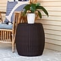 Household Essentials 17.6" Handwoven Resin Barrel Side Table, Brown (HHML-5002)~#|#~F0332FC3-5D95-417C-B0704AD4F0643516_sc7