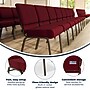 Flash Furniture HERCULES Series Fabric Church Stacking Chair, Burgundy/Gold Vein Frame (FCH2214GV369)~#|#~F039CCB5-C3E3-4DFF-ACE34EA1A70C160F_sc7