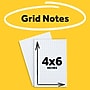 Post-it Super Sticky Notes, 4" x 6", White, 50 Sheet/Pad, 6 Pads/Pack (660SSGRID)~#|#~F03F3B22-8545-4AAB-A8855557BFA9DB72_sc7
