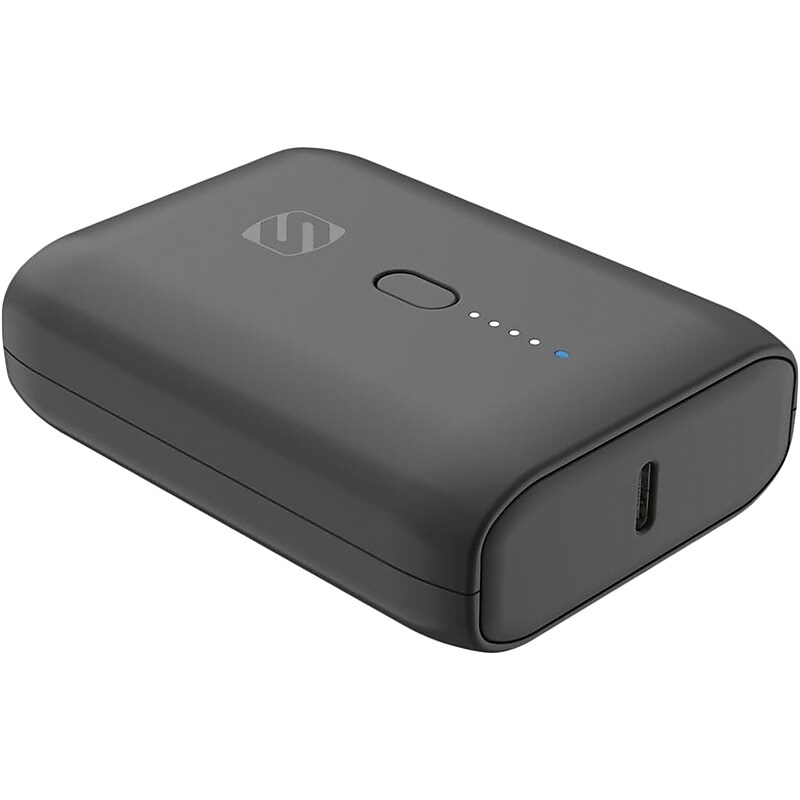 scosche GoBat USB Dual-Port Power Bank, 10000mAh, Black (PB10PD-SP) image 1