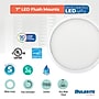 Bulbrite 7" Round 10.3-Watt 3000K LED Flush Mount Light, 1150 Lumens, White (773604)~#|#~F042ABFC-7DB6-48C9-BF829298A93B6721_sc7