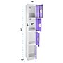 AdirOffice 72"H 4-Tier Purple Storage Locker (ADI629-204-PUR-DL)~#|#~F0499812-5E3B-44AE-B87DB0A177ECA6C3_sc7