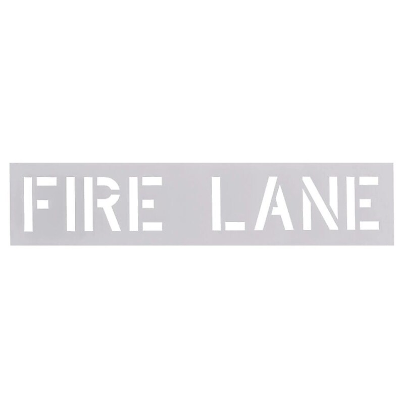 Accuform Parking Lot Stencil, FIRE LANE, 12" Letters, Plastic (FMS212) image 1