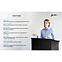 AdirOffice 46"H Floor Standing Lectern with Adjustable Shelf, Black (661-01-BLK)~#|#~F04A6CBD-5131-4144-893D4CF574D457AD_sc7
