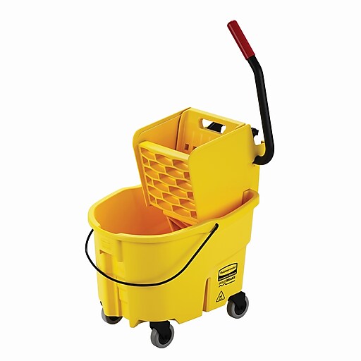 Rubbermaid WaveBrake 2.0 Janitorial Side-Press Bucket and Wringer