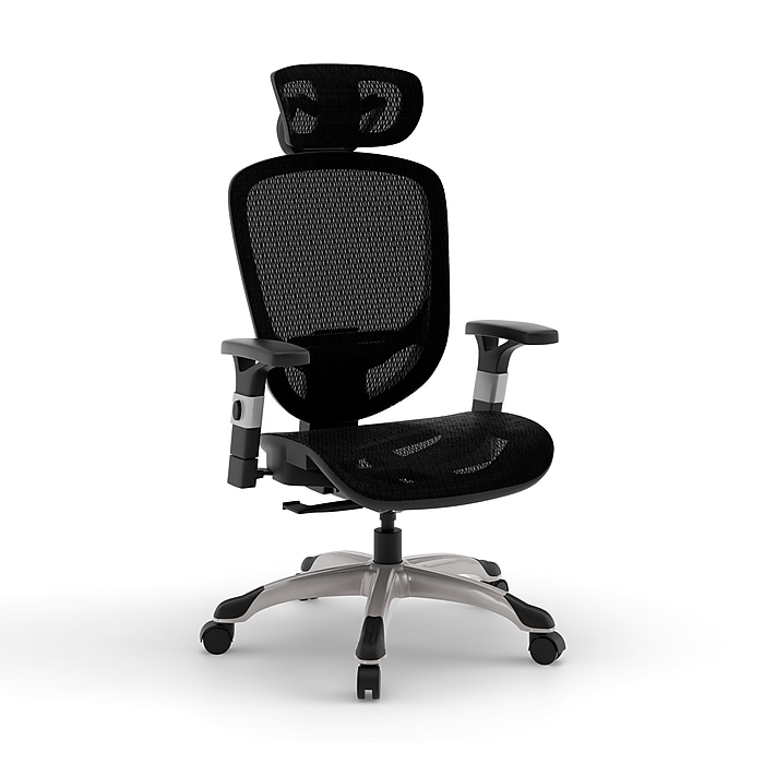 Staples Hyken Ergonomic Mesh Swivel Task Chair, Black (ST63137