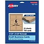 Avery Business Cards, 2.5" x 3.5", Matte Kraft Brown, 150/Pack (95272)~#|#~F053E575-4234-440C-84B4EF2A47C74A1D_sc7