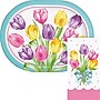 Say Hooray! Trendy Tulips Spring Oval Paper Plates and Dinner Napkins Set, 48/Pack (DTC9628E2H)~#|#~F054199F-005C-4A25-A1DB43B51493C94E_sc7