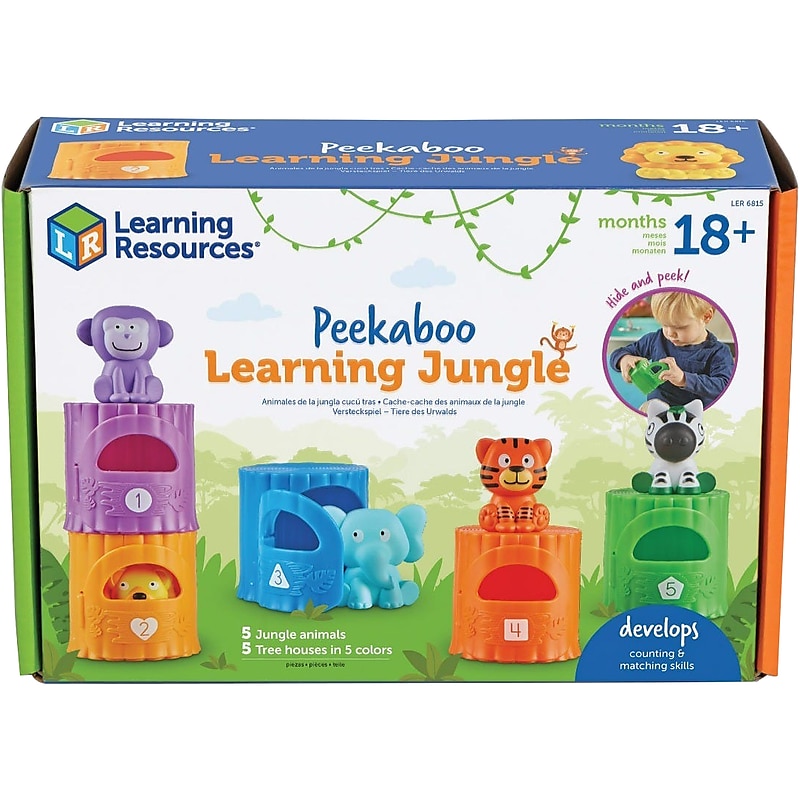 Learning Resources Peekaboo Learning Jungle Set (LER6815) image 1