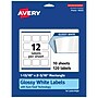 Avery Laser/Inkjet Multipurpose Labels, 2.1875" x ", Glossy White, 120/Pack (94233)~#|#~F05BDA79-1517-4421-8394D2744AAD1D2D_sc7