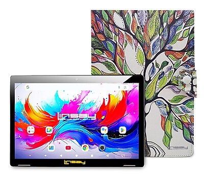 LINSAY F10 Series 10.1″ Tablet, Wi-Fi, Octa Core, 256GB eMMC, Android 15, Tree Marble Case (F10IPGCTREPLUS) Sansujyuku sansujyuku.com