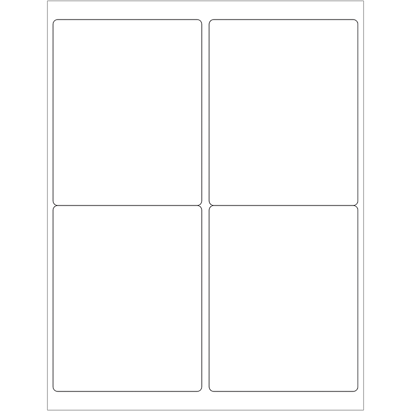 Tape Logic Laser Address Labels, 4" x 5", White, 400/Carton (LL129) image 1