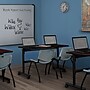 Regency Kobe 48" Flip Top Mobile Training Table- Mahogany & 2 'M' Stack Chairs- Grey~#|#~F065D411-5011-44AF-921CE697D3CF90E5_sc7