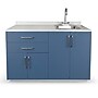 Viva Comfort 36.32'' H x 48" L Medical Cabinet with Right Sink, 4-Doors, 2-Drawers, Blueberry (902BASE48RSBL)~#|#~F06B2042-6378-450F-B29885CD0F4066FE_sc7