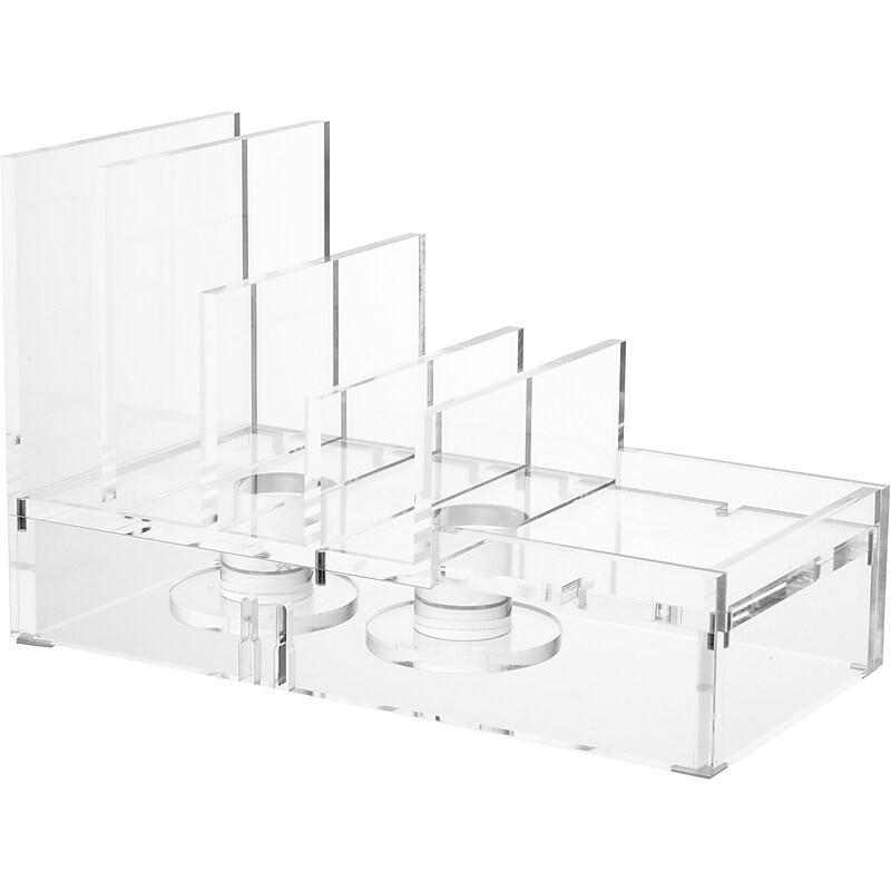 Russell+Hazel 5-Compartment Acrylic Tech Collator, Clear (49822) image 1