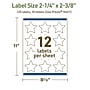 Avery Dissolvable Burst Multipurpose Labels, 2-1/4" x 2-3/8", Off-white, 120/Pack (94611)~#|#~F06EB680-F1EA-45FC-B0124027F020BE17_sc7
