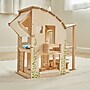 PlanToys Wooden Dollhouse with Furniture, 21.9" x 17.9" x 22.3", Green (PTS7156)~#|#~F07339D8-262F-45F6-BD8F76D4F20EB284_sc7