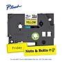 Brother P-touch Strong Adhesive Laminated Label Tape, ~3/4" x 26.2', Black on Yellow (TZeS641)~#|#~F075280D-62AA-40CB-A6EF37C29FA71A26_sc7