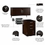 Bush Business Furniture Office in an Hour Cubicle Storage with Cabinet, Paper Tray, & Pencil Holder, Mocha Cherry (WC36890-03K)~#|#~F07622D5-BCD6-45B3-BCFD56E759D96D93_sc7