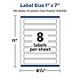 Avery Laser/Inkjet Rectangle Multipurpose Labels, 1" x 7", White, 80 Labels/Pack (94225)~#|#~F080C28A-A11F-4B1B-AA18642B91150B9C_sc7