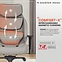 Sharper Image Algrove Comfort-X Ergonomic Swivel Executive Massage Chair, Gray/Black (60117-GRYBLK)~#|#~F0835658-1F53-45D0-A15058AE860F6FD3_sc7