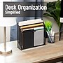 Mind Reader Metal Vertical Desktop Organizer Letter Tray, Black (LETDIV-BLK)~#|#~F0866092-3316-44E8-AA22697DD5741586_sc7