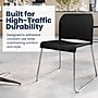 Flash Furniture Hercules Kenai Office Reception Stack Chairs, Black Plastic/Chrome Frame, 5/Pk (5RUT239ANBKCR)~#|#~F08917AF-E098-482F-828393A8F5C29D75_sc7