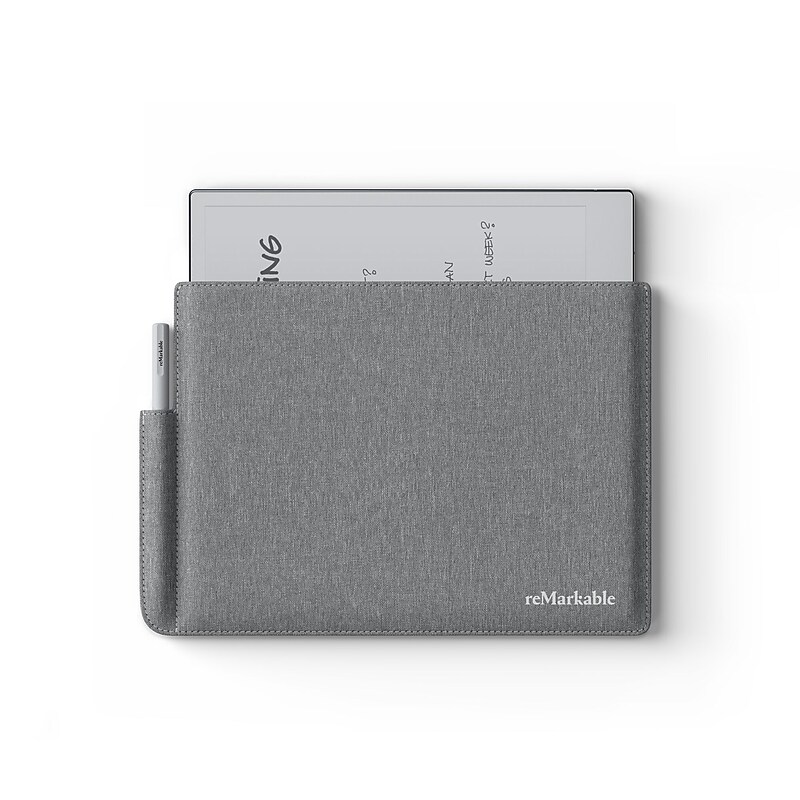 reMarkable Polymer Weave 10.3" Folio for reMarkable 2 Tablet and Marker/Marker Plus, Gray (RM310) image 1