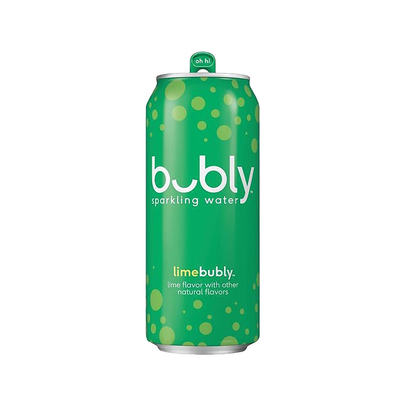 Pepsi Bubly Lime Caffeine-Free, 16 oz., 12 Cans/Case (012000190889) image 1