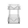 Household Essentials Glidez 2-Tier Pull-Out/Slide-Out Storage Organizer with Plastic Liners, Silver (HH1246-1)~#|#~F08B1B86-5303-420D-ADE9B4D3368C748E_sc7