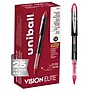 uniball Vision Elite Rollerball Pens, Micro Point, 0.5mm, Red Ink, Dozen (69022)~#|#~F08C74F0-7550-4582-BF162EFC35E77345_sc7