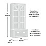 Sauder Dixon City 72"H 4-Shelf Bookcase, Brushed Oak (432891)~#|#~F08F9655-053D-4DD5-BC88FB0E8F697B6B_sc7