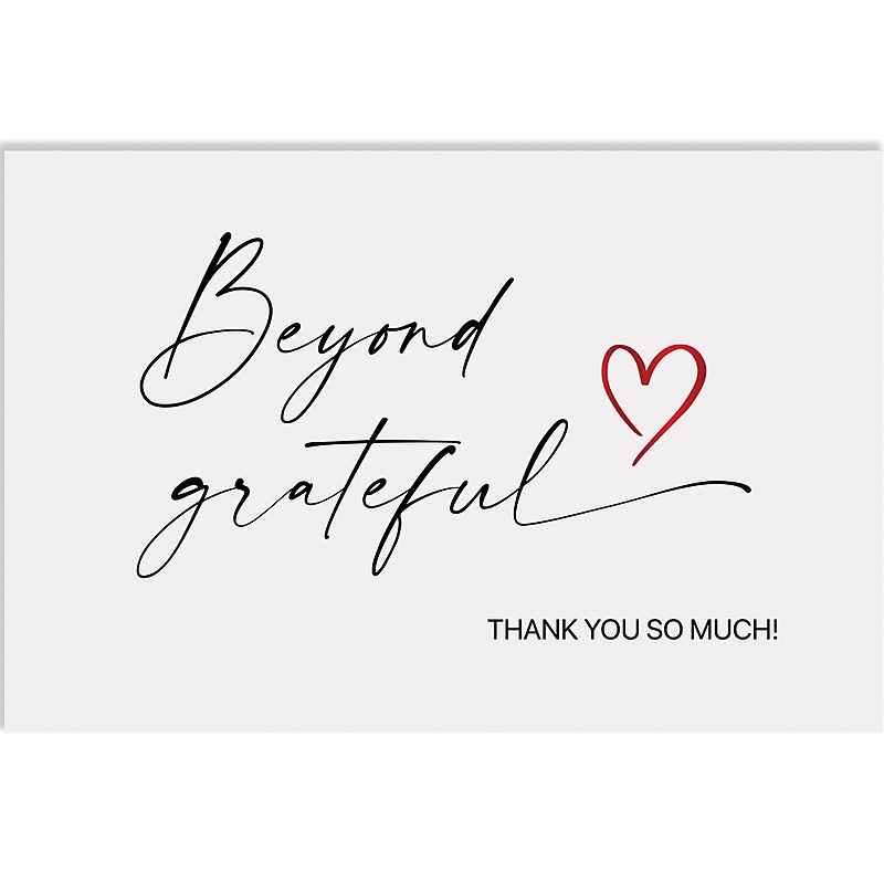 Better Office Thank You Cards with Envelopes, 4" x 6", Multicolored, 36/Pack (64528-36PK) image 1