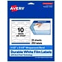 Avery Laser/Inkjet Decorative Edge Waterproof Multipurpose Labels, 3.5"  x 1.5", White, 250/Pack (94122)~#|#~F0964CF3-33FA-42FC-84FB74356DB03EF4_sc7