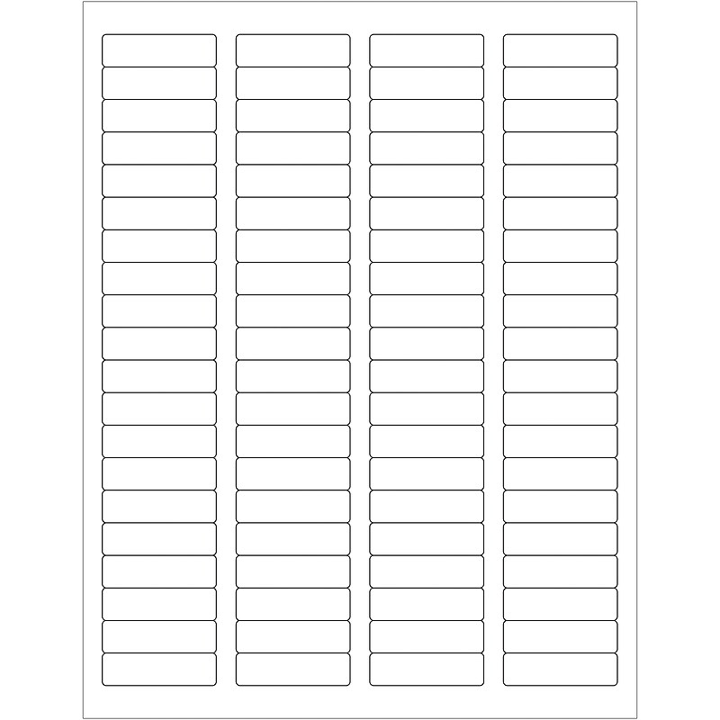 Tape Logic Removable Rectangle Laser Labels, 1 3/4" x 1/2", White, 8000/Case (LL261) image 1