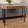 Storied Home Astoria Wooden Console Table, Natural/Black (EC1425)~#|#~F09D7F18-4550-456A-B6CA1D51C8EA866D_sc7