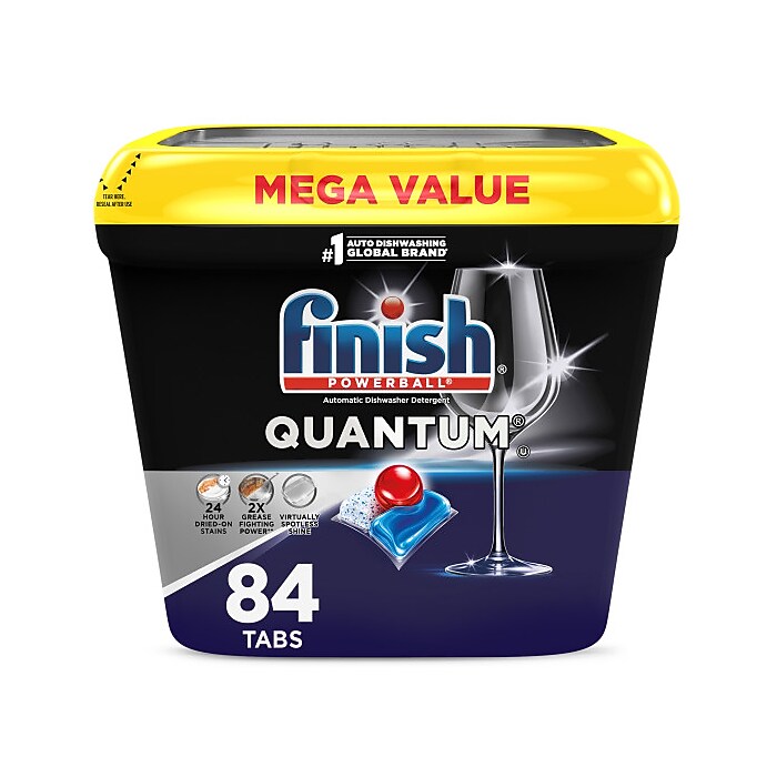 Finish Quantum Dishwasher Detergent Tablets, Fresh Scent, 84