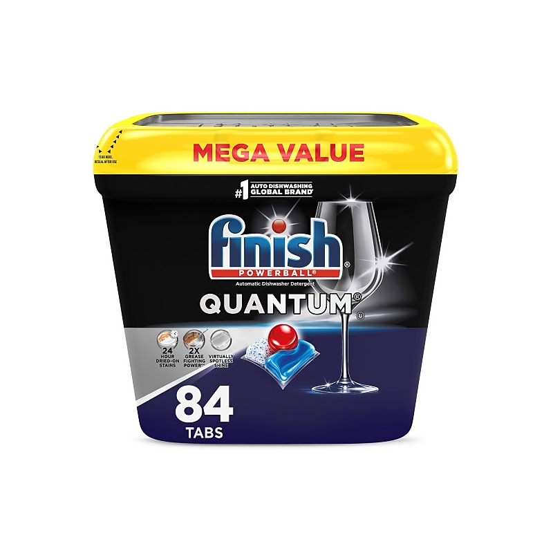 Finish Quantum Dishwasher Detergent, Fresh Scent, 84 Tablets (51700-99889) image 1