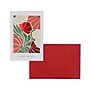 DesignWorks Ink Artsy Poinsettia Holiday Cards, 5 x 7, Assorted Colors, 12 Cards/Box (THC46D-104ST)~#|#~F0A3200C-EFA5-4DE3-964257FC6473366B_sc7
