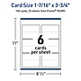 Avery Integrated Cards, 1-7/16" x 3.75", Matte White, 150/Pack (95289)~#|#~F0A44800-FB33-4A44-A574CCE55600C5BC_sc7