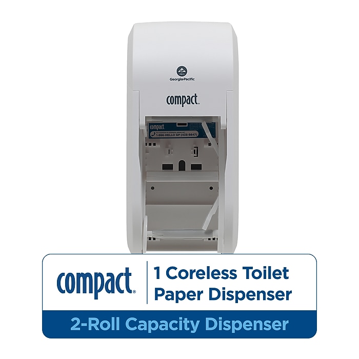 Georgia-Pacific Compact 2-Roll Vertical Coreless Toilet Paper