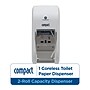 Georgia-Pacific Compact 2-Roll Vertical Coreless Toilet Paper Dispenser, White (56767A)~#|#~F0A6F741-66CC-4522-8B83E0E06D36976F_sc7