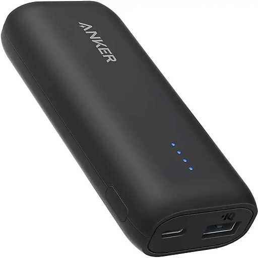Anker 321 USB-C/A Power Bank, 12W, Black (A1112H11-1) | Staples