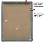Excello Brands 18" x 24" Plastic Snap Frame, Vertical/Horizontal, Wall Mounted, Gray Oak (SF-1824-GRYOAK)~#|#~F0AD3C58-0FD0-41F7-B410654687D52990_sc7