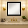 Amanti Art Brushed Black Beveled Bathroom Wall Mirror, 23.5" x 23.5", Black (A42678100282)~#|#~F0ADED64-3779-4327-BEA2DE12118B6549_sc7