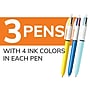 BIC 4-Color Retractable Ballpoint Pen, Medium Point, Assorted Inks, 3/Pack (MMXP31-AST)~#|#~F0B03252-F48E-4EBB-BA09F7FC77E2C2B5_sc7