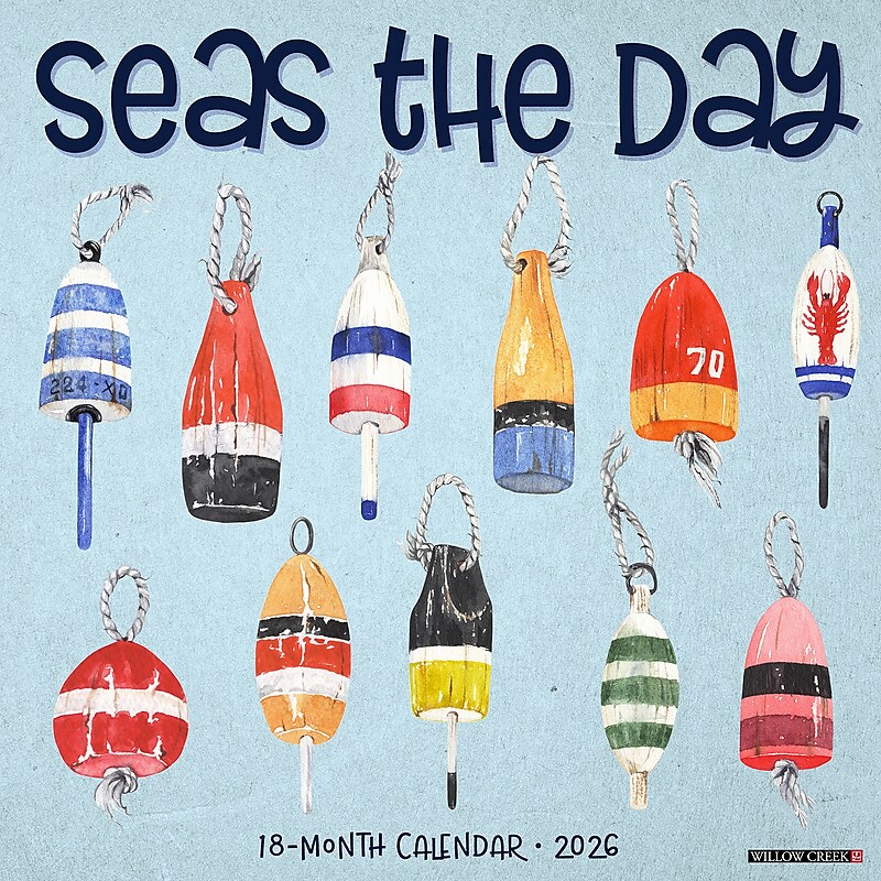 2026 Willow Creek Seas the Day 12" x 12" Monthly Wall Calendar (56004) image 1