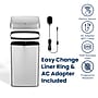 Nine Stars Nova Stainless Steel Motion Sensor Trash Can, 13.2 Gallon, Silver (ONT-50-81SL)~#|#~F0BCDB5A-6ED9-4713-85019EEA594DA398_sc7