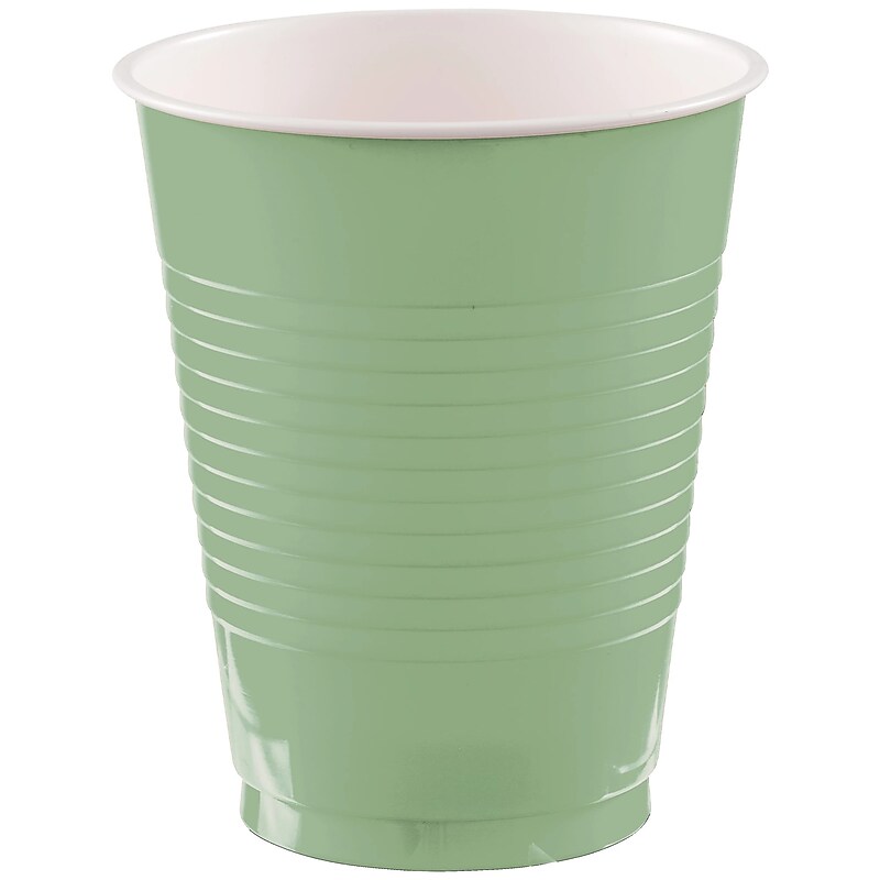 Party City Plastic Cup, 18 oz., Jade, 50/Pack (AM431754-166-NS) image 1