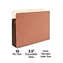 Staples Heavy-Duty Reinforced File Pocket, 3.5" Expansion, Letter Size, Brown, 10/Box (704358)~#|#~F0CC3F10-240C-4F9B-8761ACCC4C9698AD_sc7